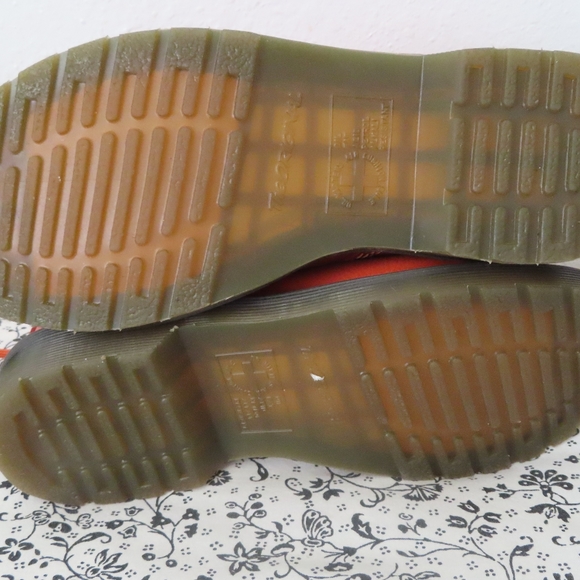 COPY - Dr Martens 1460 Pascal Smooth Orange Leather Ankle Boots RARE Discontinu… - Picture 5 of 11